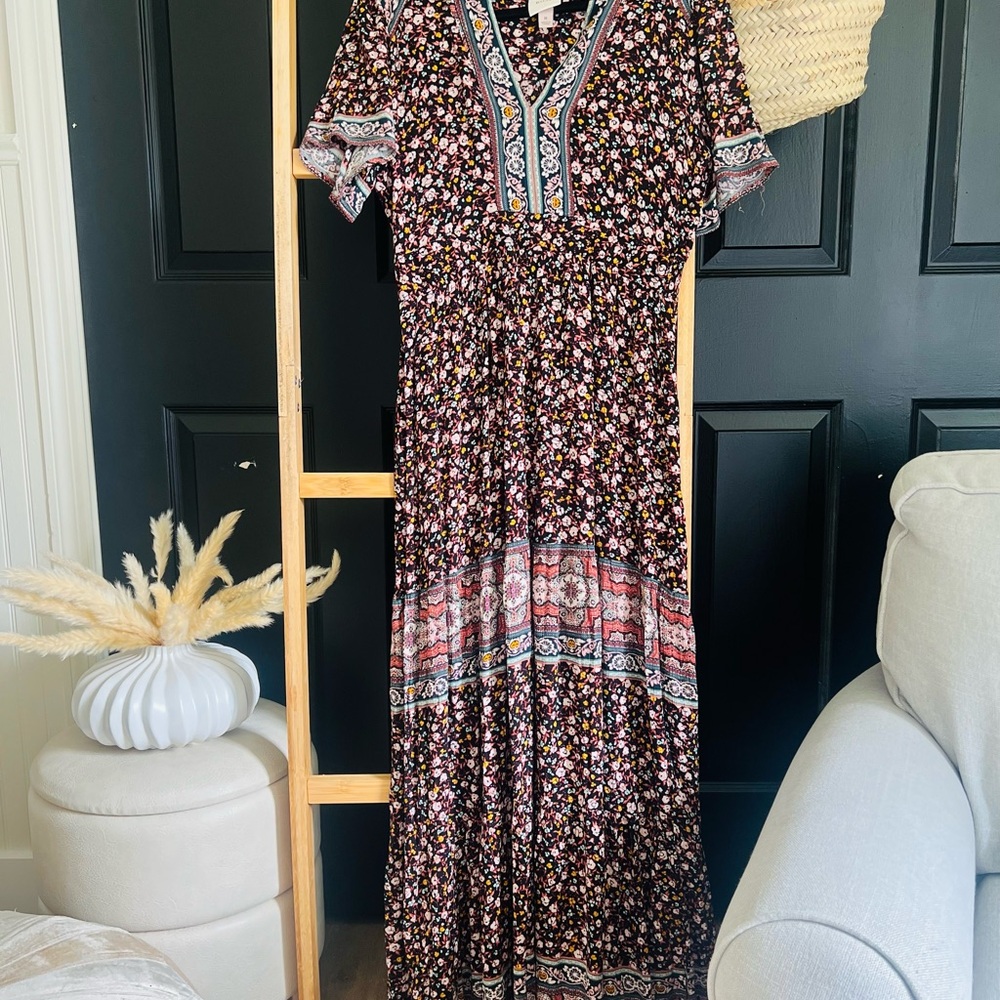 Knox Rose Multicolor Floral Maxi Dress